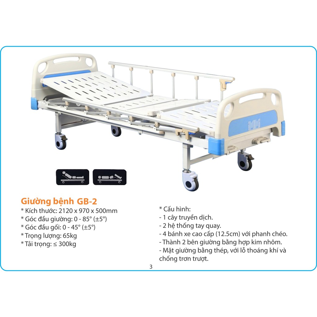 Giường bệnh nhân Lucass đẹp